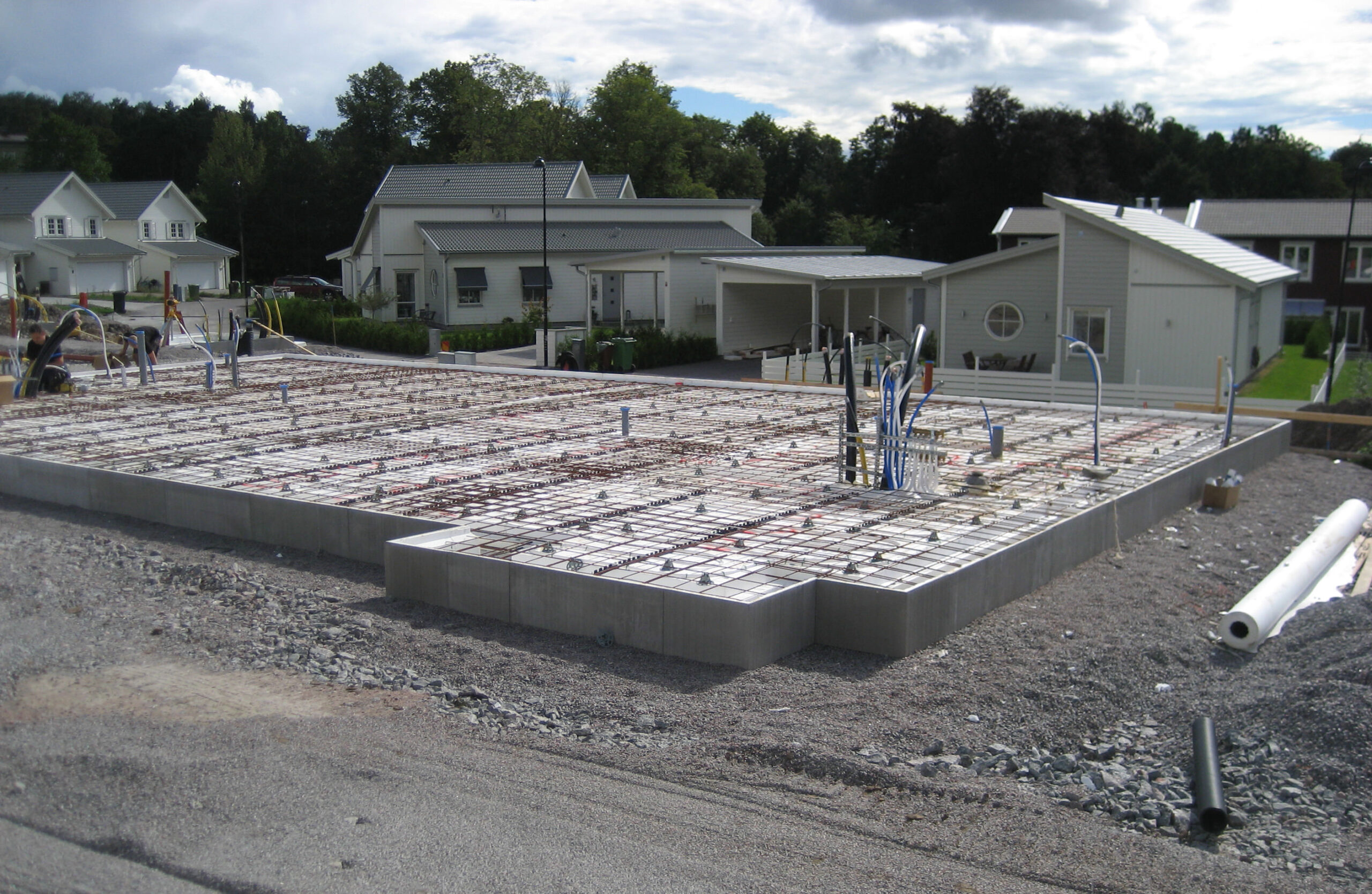 Anlägga Husgrund & Gjutning Betongplatta