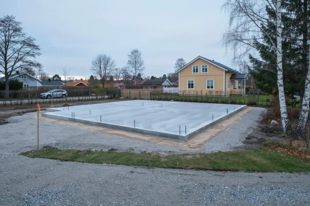 grund och betongplatta f r ny villa i hus kristianstad