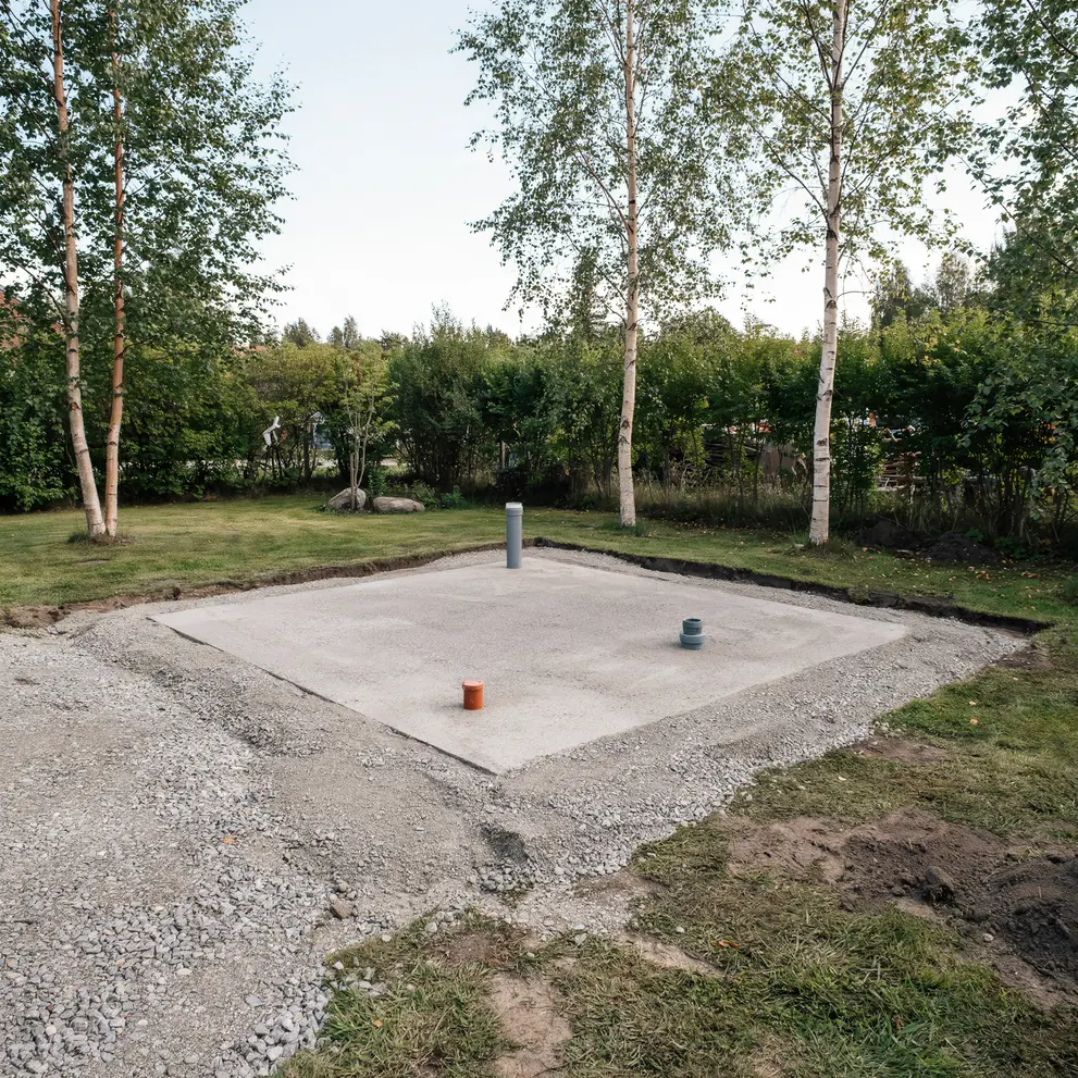 anlagga husgrund gjutning betongplatta kristianstad skane